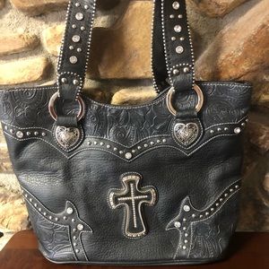 🖤Cross & Rhinestones Pocketbook🖤